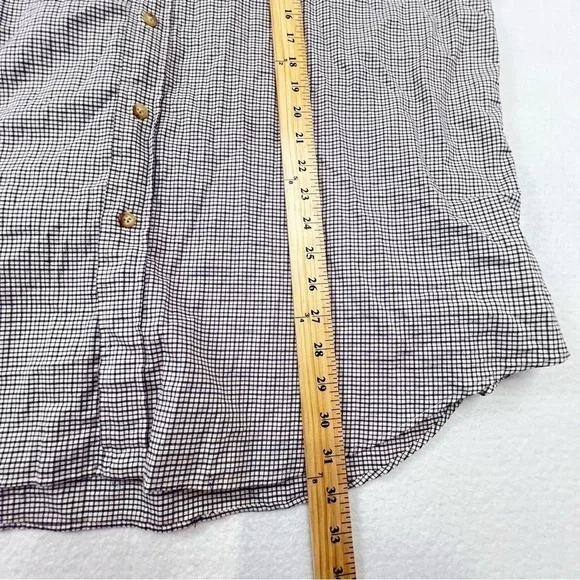 Polo Ralph Lauren Plaid Button Down Shirt XXL Blue White Long Sleeve Classic Fit - Picture 5 of 8